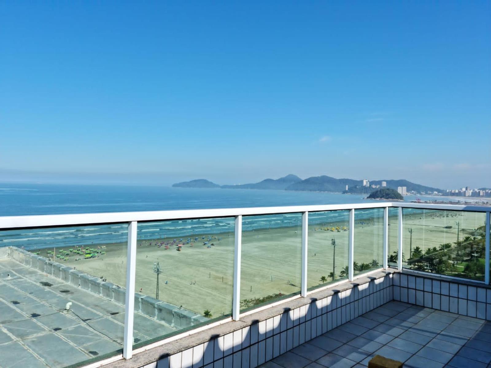 Vista Mar Na Praia Do Gonzaga Santos  Exteriör bild