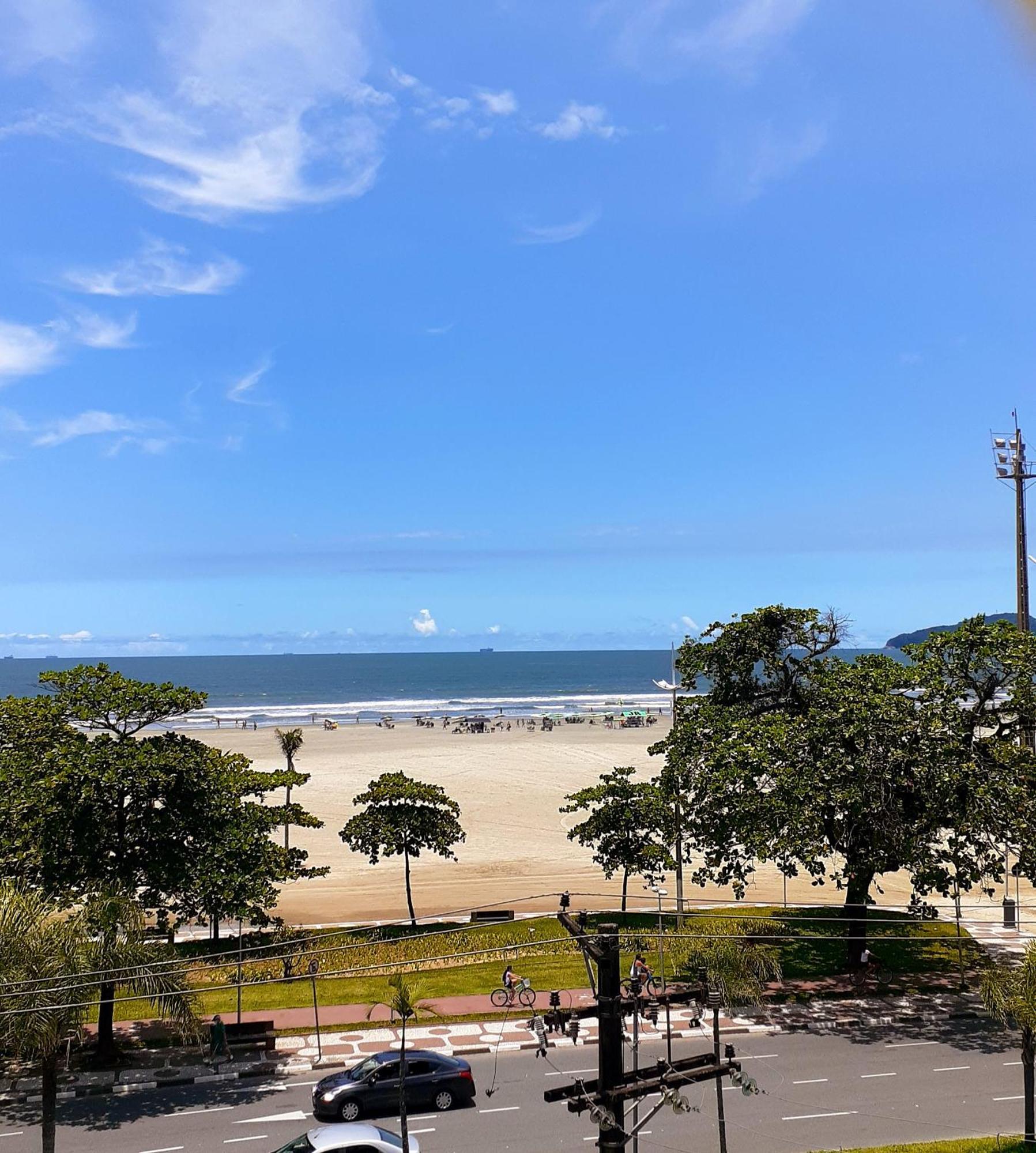 Vista Mar Na Praia Do Gonzaga Santos  Exteriör bild